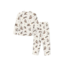 Load image into Gallery viewer, Australian Shepherd Pajamas for Women - XL Available - Blue Merle Australian Shepherds Doing Yoga-Pajamas-Apparel,Australian Shepherd,Dog Mom Gifts,Pajamas-10