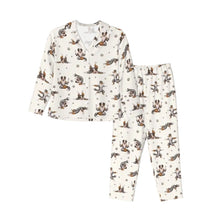 Load image into Gallery viewer, Australian Shepherd Pajamas for Women - XL Available - Blue Merle Australian Shepherds Doing Yoga-Pajamas-Apparel,Australian Shepherd,Dog Mom Gifts,Pajamas-9