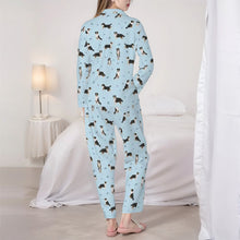 Load image into Gallery viewer, Australian Shepherd Pajamas for Women - XL Available - Yes I Love Black Tri Australian Shepherds-Pajamas-Apparel,Cocker Spaniel,Dog Mom Gifts,Pajamas-4