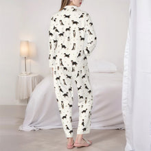 Load image into Gallery viewer, Australian Shepherd Pajamas for Women - XL Available - Yes I Love Black Tri Australian Shepherds-Pajamas-Apparel,Cocker Spaniel,Dog Mom Gifts,Pajamas-5