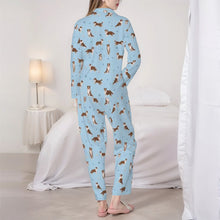 Load image into Gallery viewer, Australian Shepherd Pajamas for Women - XL Available - Yes I Love Red Tri Australian Shepherds-Pajamas-Apparel,Cocker Spaniel,Dog Mom Gifts,Pajamas-5