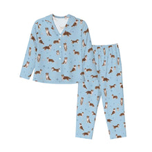 Load image into Gallery viewer, Australian Shepherd Pajamas for Women - XL Available - Yes I Love Red Tri Australian Shepherds-Pajamas-Apparel,Cocker Spaniel,Dog Mom Gifts,Pajamas-9