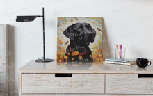 Load image into Gallery viewer, Autumn Admiration Black Labrador Framed Wall Art Poster-Art-Black Labrador, Dog Art, Home Decor, Labrador, Poster-2