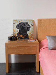Autumn Admiration Black Labrador Framed Wall Art Poster-Art-Black Labrador, Dog Art, Home Decor, Labrador, Poster-3