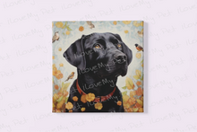 Load image into Gallery viewer, Autumn Admiration Black Labrador Framed Wall Art Poster-Art-Black Labrador, Dog Art, Home Decor, Labrador, Poster-4
