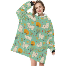 Load image into Gallery viewer, Autumn Bliss Fluffy Eskimos Blanket Hoodie-21