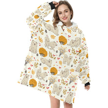 Load image into Gallery viewer, Autumn Bliss Fluffy Eskimos Blanket Hoodie-2