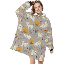 Load image into Gallery viewer, Autumn Bliss Fluffy Eskimos Blanket Hoodie-31