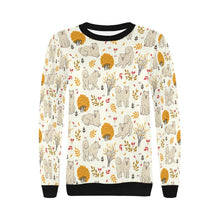 Load image into Gallery viewer, Autumn Bliss Fluffy Eskimos Sweatshirt for Women-Apparel-American Eskimo Dog, Apparel, Dog Mom Gifts, Sweatshirt-12