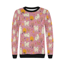 Load image into Gallery viewer, Autumn Bliss Fluffy Eskimos Sweatshirt for Women-Apparel-American Eskimo Dog, Apparel, Dog Mom Gifts, Sweatshirt-16
