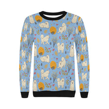 Load image into Gallery viewer, Autumn Bliss Fluffy Eskimos Sweatshirt for Women-Apparel-American Eskimo Dog, Apparel, Dog Mom Gifts, Sweatshirt-18