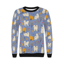 Load image into Gallery viewer, Autumn Bliss Fluffy Eskimos Sweatshirt for Women-Apparel-American Eskimo Dog, Apparel, Dog Mom Gifts, Sweatshirt-20