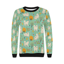 Load image into Gallery viewer, Autumn Bliss Fluffy Eskimos Sweatshirt for Women-Apparel-American Eskimo Dog, Apparel, Dog Mom Gifts, Sweatshirt-22