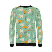 Load image into Gallery viewer, Autumn Bliss Fluffy Eskimos Sweatshirt for Women-Apparel-American Eskimo Dog, Apparel, Dog Mom Gifts, Sweatshirt-23