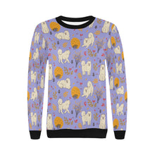 Load image into Gallery viewer, Autumn Bliss Fluffy Eskimos Sweatshirt for Women-Apparel-American Eskimo Dog, Apparel, Dog Mom Gifts, Sweatshirt-24