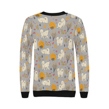 Load image into Gallery viewer, Autumn Bliss Fluffy Eskimos Sweatshirt for Women-Apparel-American Eskimo Dog, Apparel, Dog Mom Gifts, Sweatshirt-27