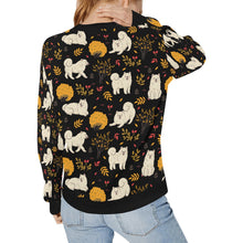 Load image into Gallery viewer, Autumn Bliss Fluffy Eskimos Sweatshirt for Women-Apparel-American Eskimo Dog, Apparel, Dog Mom Gifts, Sweatshirt-29