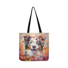 Load image into Gallery viewer, Autumn Enchantment Australian Shepherd Shopping Tote Bag-Accessories-Accessories, Australian Shepherd, Bags, Dog Dad Gifts, Dog Mom Gifts-ONESIZE-3