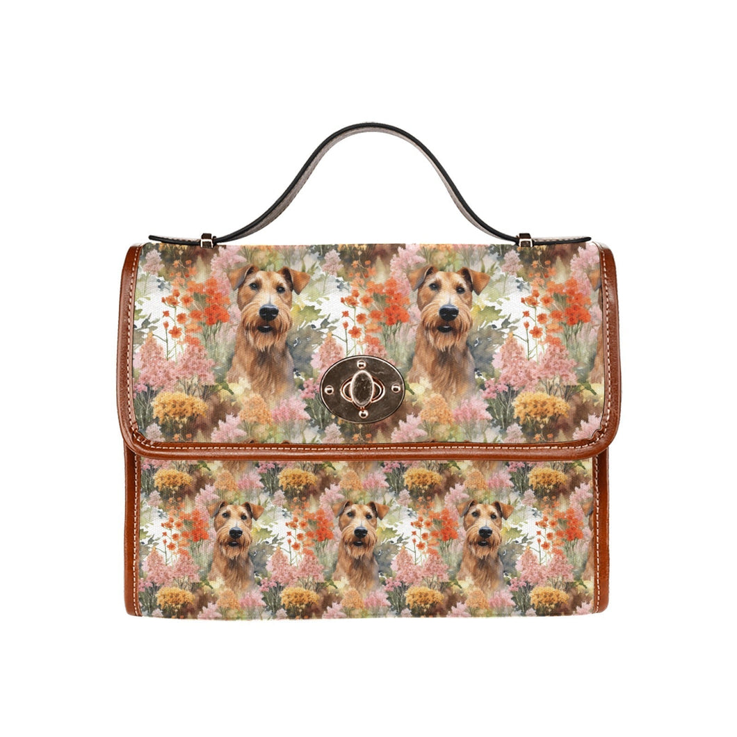 Autumn Garden Airedale Terrier Shoulder Bag Purse-Accessories-Accessories, Airedale Terrier, Bags, Purse-One Size-1