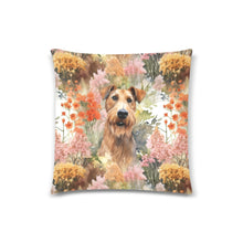Load image into Gallery viewer, Autumn Garden Airedale Terrier Throw Pillow Cover-White-ONESIZE-2