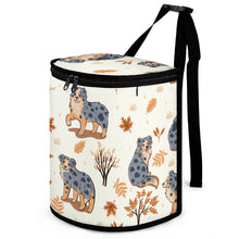Load image into Gallery viewer, Autumn Garden Australian Shepherds Multipurpose Car Storage Bag - 4 Colors-Car Accessories-Australian Shepherd, Bags, Car Accessories-ONE SIZE-Ivory-5