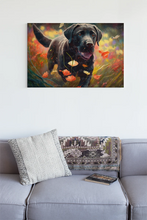 Load image into Gallery viewer, Autumn Stride Labrador Wall Art Poster-Art-Black Labrador, Chocolate Labrador, Dog Art, Home Decor, Labrador, Poster-3