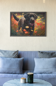 Autumn Stride Labrador Wall Art Poster-Art-Black Labrador, Chocolate Labrador, Dog Art, Home Decor, Labrador, Poster-5
