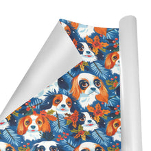 Load image into Gallery viewer, Autumn’s Adornment Charles Spaniels Christmas Gift Wrapping Paper - 2 Rolls-Christmas Ornament-Cavalier King Charles Spaniel,Christmas,Wrapping Paper-3