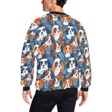 Load image into Gallery viewer, Autumn’s Adornment King Charles Spaniels Christmas Sweatshirt for Men-Apparel-Apparel, Cavalier King Charles Spaniel, Christmas, Dog Dad Gifts, Sweatshirt-2