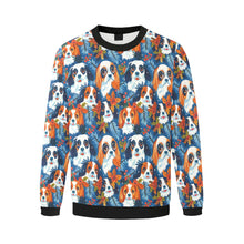 Load image into Gallery viewer, Autumn’s Adornment King Charles Spaniels Christmas Sweatshirt for Men-Apparel-Apparel, Cavalier King Charles Spaniel, Christmas, Dog Dad Gifts, Sweatshirt-3