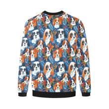 Load image into Gallery viewer, Autumn’s Adornment King Charles Spaniels Christmas Sweatshirt for Men-Apparel-Apparel, Cavalier King Charles Spaniel, Christmas, Dog Dad Gifts, Sweatshirt-4