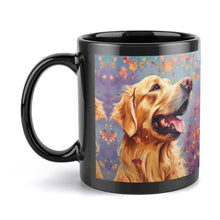 Load image into Gallery viewer, Autumn's Embrace Golden Retriever Coffee Mug-5