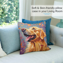 Load image into Gallery viewer, Autumn&#39;s Embrace Golden Retriever Plush Pillow Case-Cushion Cover-Dog Dad Gifts, Dog Mom Gifts, Golden Retriever, Home Decor, Pillows-7