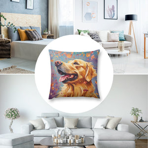 Autumn's Embrace Golden Retriever Plush Pillow Case-Cushion Cover-Dog Dad Gifts, Dog Mom Gifts, Golden Retriever, Home Decor, Pillows-8