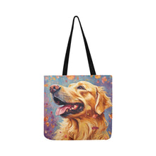Load image into Gallery viewer, Autumn&#39;s Embrace Golden Retriever Special Lightweight Shopping Tote Bag-Accessories-Accessories, Bags, Dog Dad Gifts, Dog Mom Gifts, Golden Retriever-White-ONESIZE-3