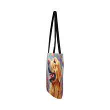 Load image into Gallery viewer, Autumn&#39;s Embrace Golden Retriever Special Lightweight Shopping Tote Bag-Accessories-Accessories, Bags, Dog Dad Gifts, Dog Mom Gifts, Golden Retriever-White-ONESIZE-4