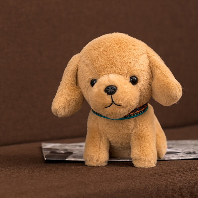 Aztec Pattern Collar Yellow Labrador Stuffed Animal Plush Toy-Stuffed Animals-Home Decor, Labrador, Stuffed Animal-1
