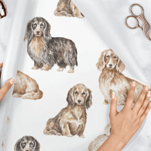 Load image into Gallery viewer, Dachshund Wrapping Paper - Watercolor Dachsund Designs - 3 Sheets Bundle-Christmas Ornament-Christmas,Dachshund,Wrapping Paper-10