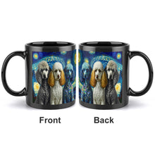 Load image into Gallery viewer, Starry Night Magical Poodles Coffee Mug-Mug-Home Decor, Mugs, Poodle-Black-2