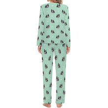 Load image into Gallery viewer, Bow Tie Boston Terriers Women&#39;s Soft Pajama Set - 4 Colors-Pajamas-Apparel, Boston Terrier, Pajamas-21