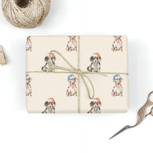 Load image into Gallery viewer, Dachshund Christmas Wrapping Paper - 6 Coat Colors - Watercolor Dachsund Designs - 3 Sheets Bundle-Christmas Ornament-Christmas,Dachshund,Wrapping Paper-12