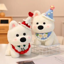 Load image into Gallery viewer, Baby Bib and Hat Westie Stuffed Animal Plush Toys-5