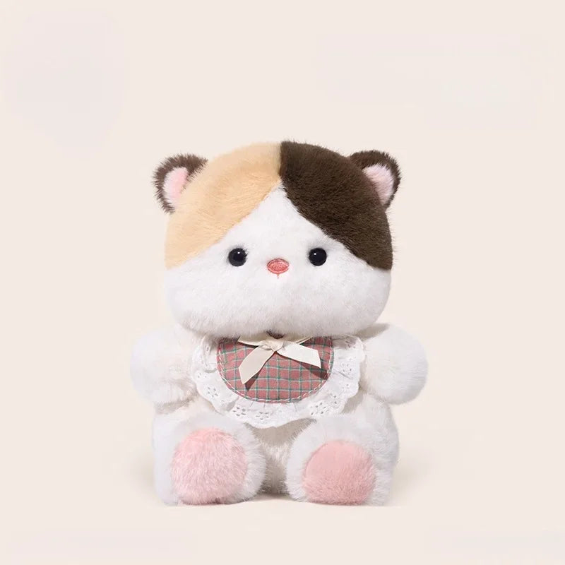 Baby Bib Calico Cat and Friends Soft Animal Plush Toys-cat-20cm-40