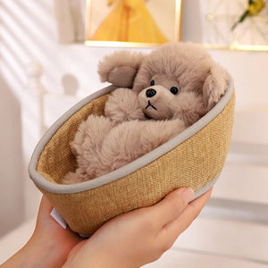 Baby Poodles in a Cradle Stuffed Animal Plush Toys-Stuffed Animals-Poodle, Stuffed Animal-9