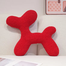 Load image into Gallery viewer, Balloon Dog Poodles Plush Throw Pillows-Home Decor,Pillows,Stuffed Animal-bright Red-40x50cm-22