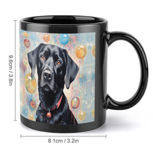 Load image into Gallery viewer, Balloon Dreams Black Labrador Coffee Mug-4