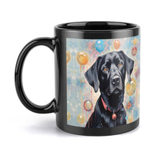 Load image into Gallery viewer, Balloon Dreams Black Labrador Coffee Mug-5