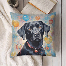 Load image into Gallery viewer, Balloon Dreams Black Labrador Plush Pillow Case-Cushion Cover-Black Labrador, Dog Dad Gifts, Dog Mom Gifts, Home Decor, Pillows-4