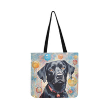 Load image into Gallery viewer, Balloon Dreams Black Labrador Shopping Tote Bag-Accessories-Accessories, Bags, Black Labrador, Dog Dad Gifts, Dog Mom Gifts, Labrador-ONESIZE-1