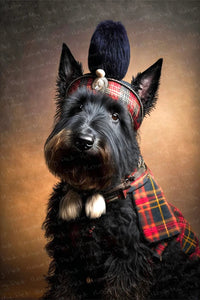 Balmoral Baddie Scottie Dog Wall Art Poster-Art-Dog Art, Home Decor, Poster, Scottish Terrier-1